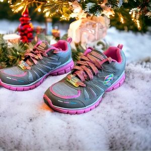 Skechers Girls Sporty Shorty Shoes Size 4.5 New!
